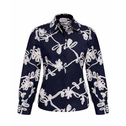 Kimara - Jasmin Dark Blue Blouse