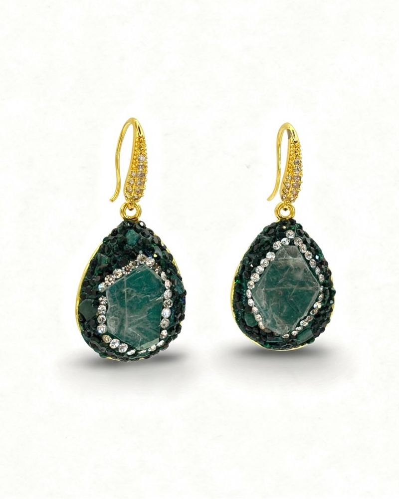Jada Teardrop Gemstone Earrings