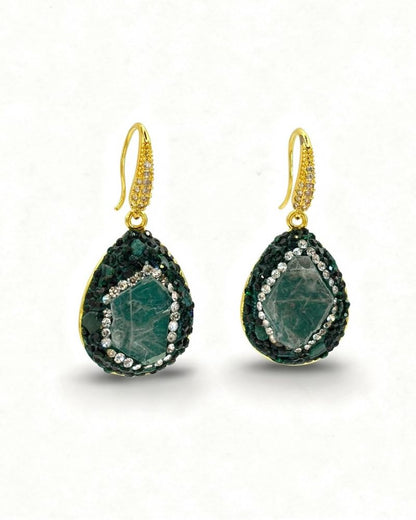 Jada Teardrop Gemstone Earrings