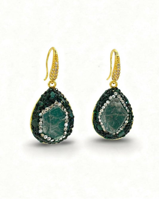 Jada Teardrop Gemstone Earrings