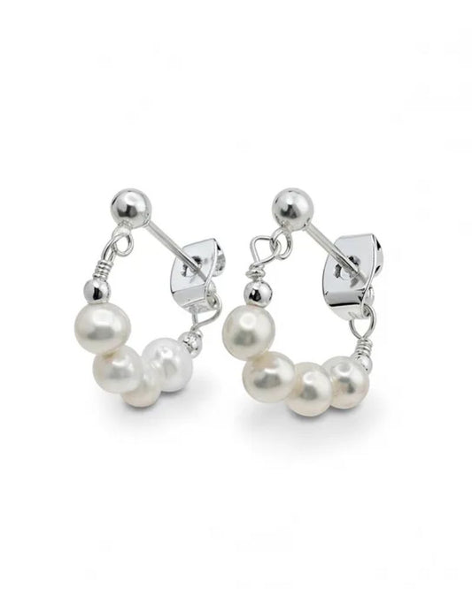 Livia Pearl Hoop Earrings