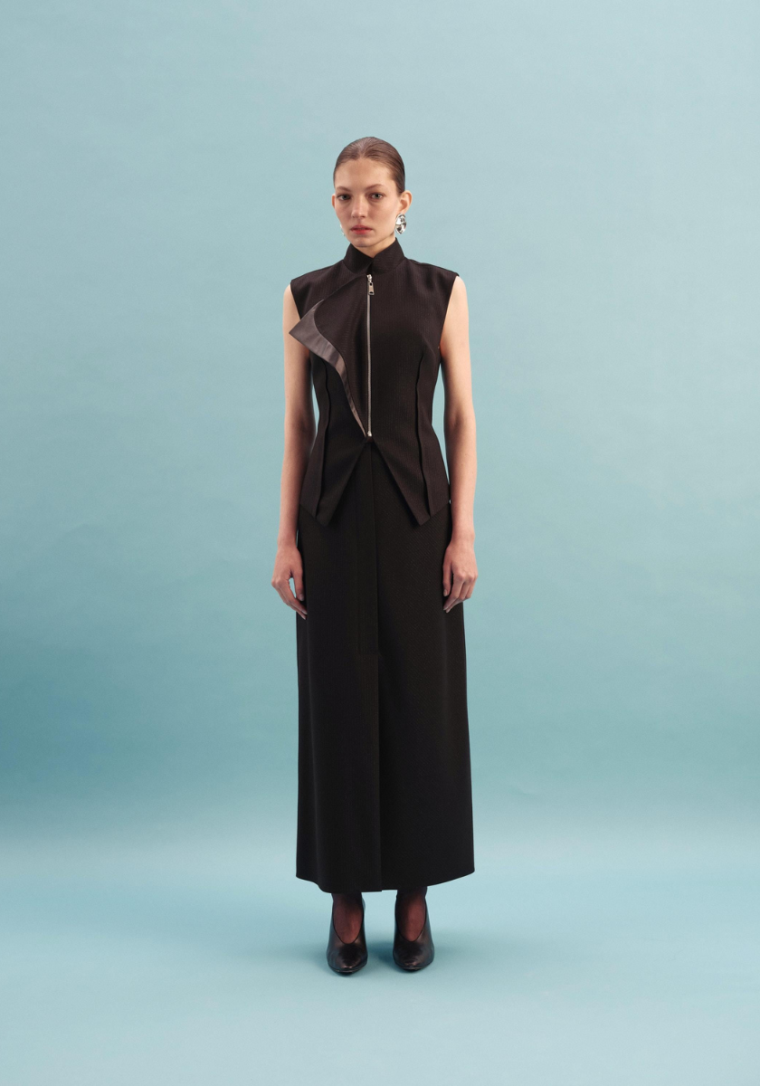 Kameya Kory Layered Waistcoat - Black