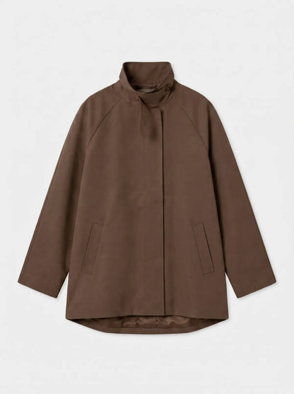Nova Funnel Neck Trench Jacket