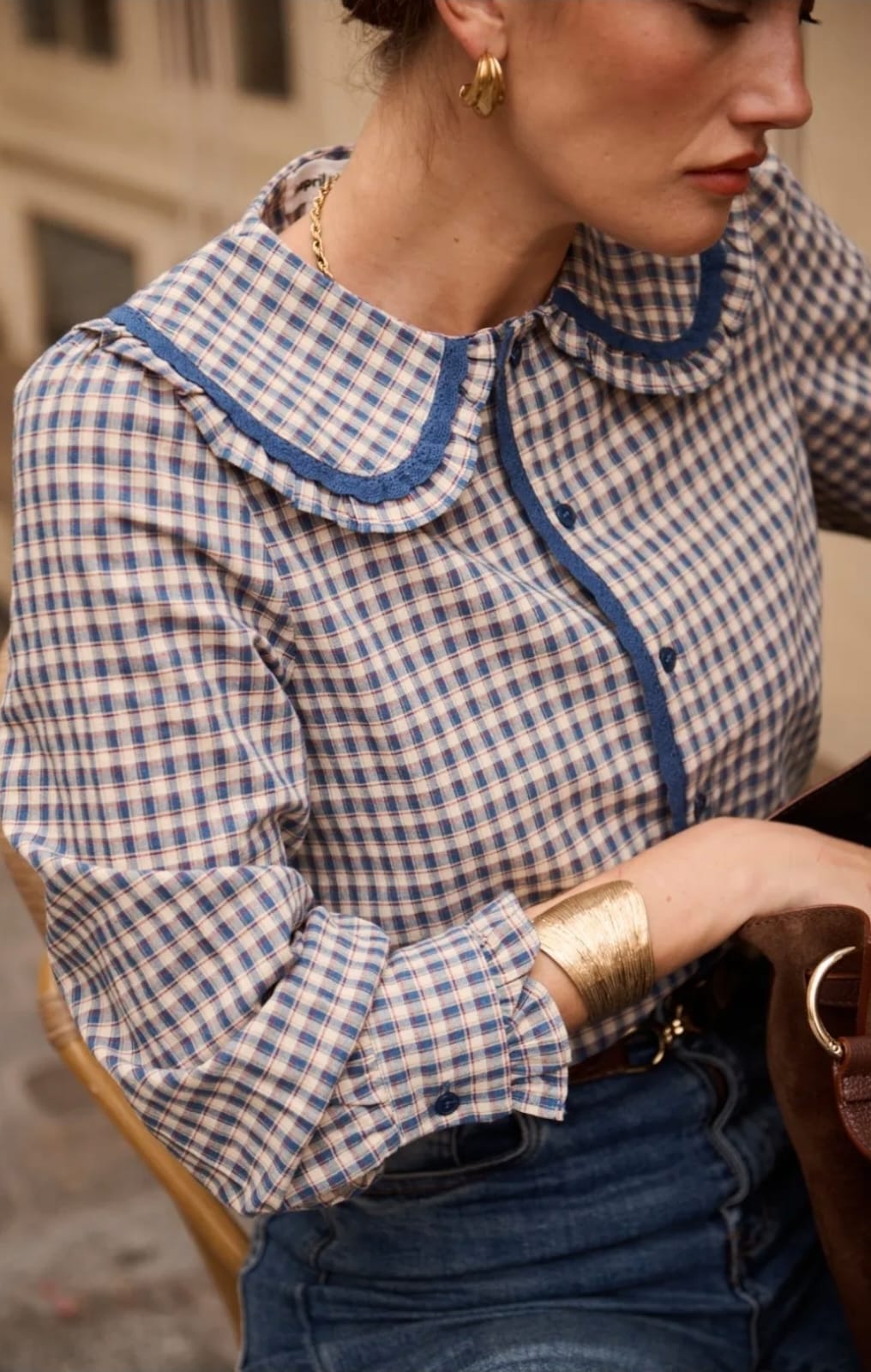Marceau Checkered Blouse