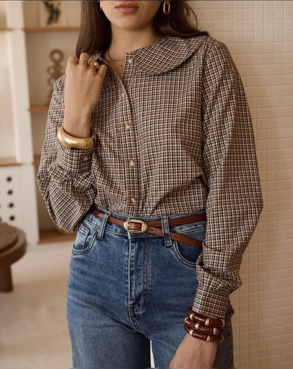 Maia Checkered Blouse