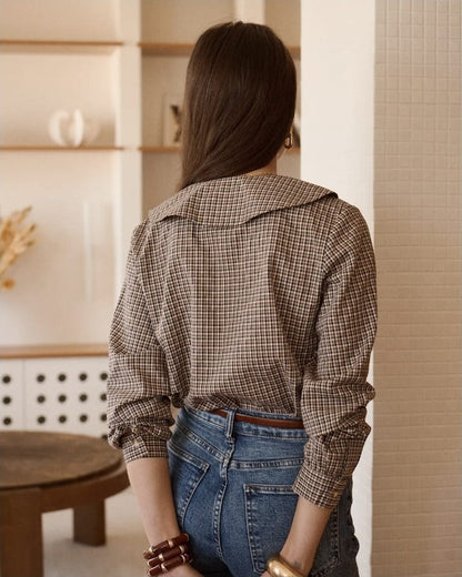 Maia Checkered Blouse