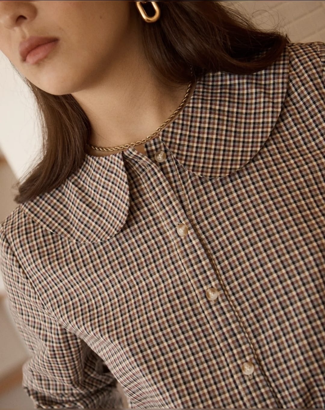 Maia Checkered Blouse
