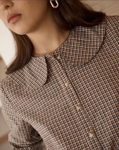 Maia Checkered Blouse