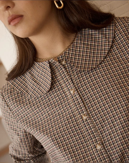 Maia Checkered Blouse