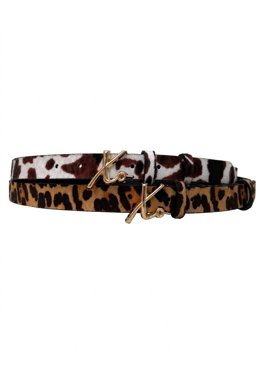 Love Laura Belt in Cow Print