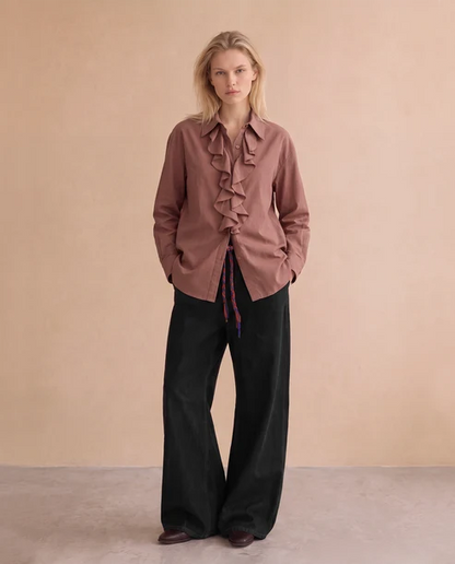 Damienne Blouse in Chocolate