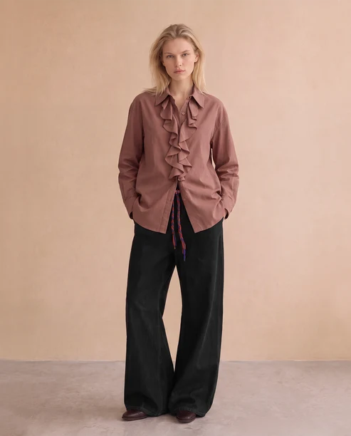 Damienne Blouse in Chocolate