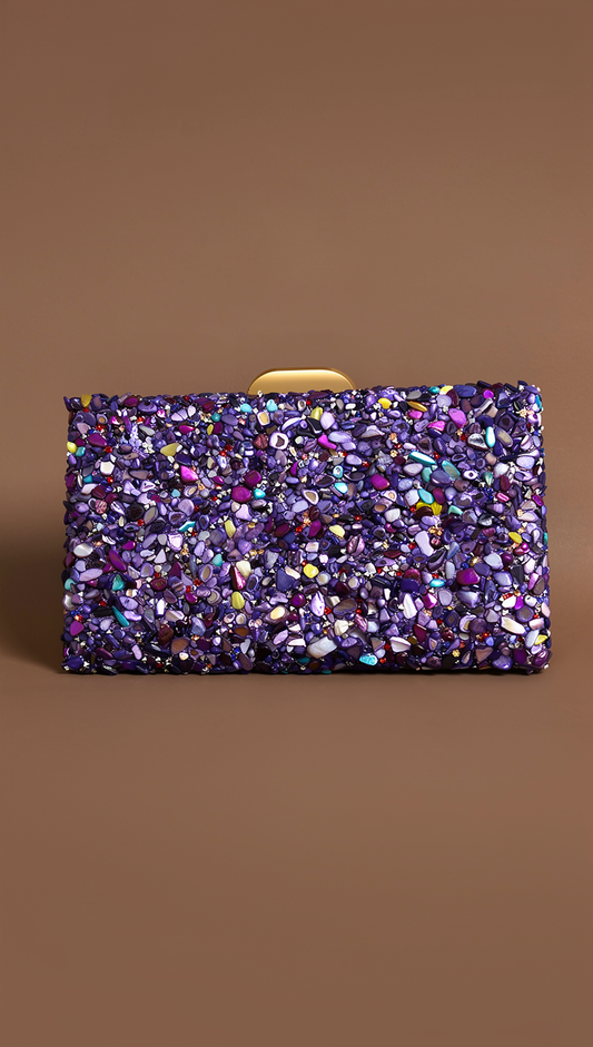 Sadie BYH-841 Clutch in Purple