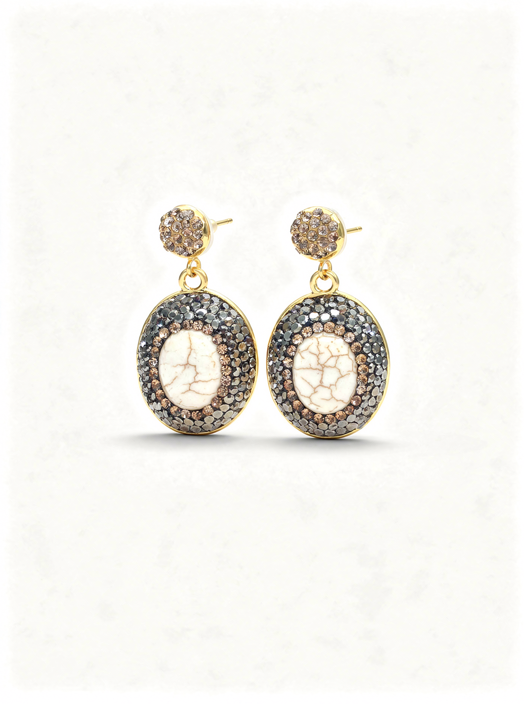 Marnie Pearl Gemstone Earrings