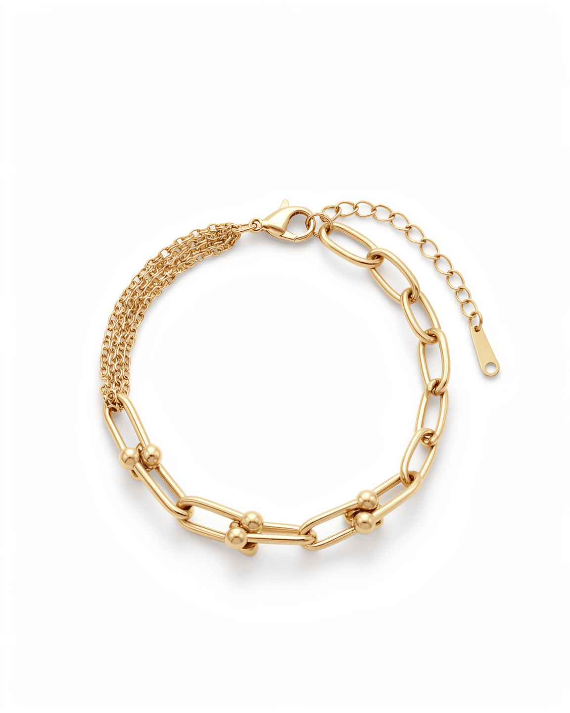 Darcy Gold Layered Chain Bracelet