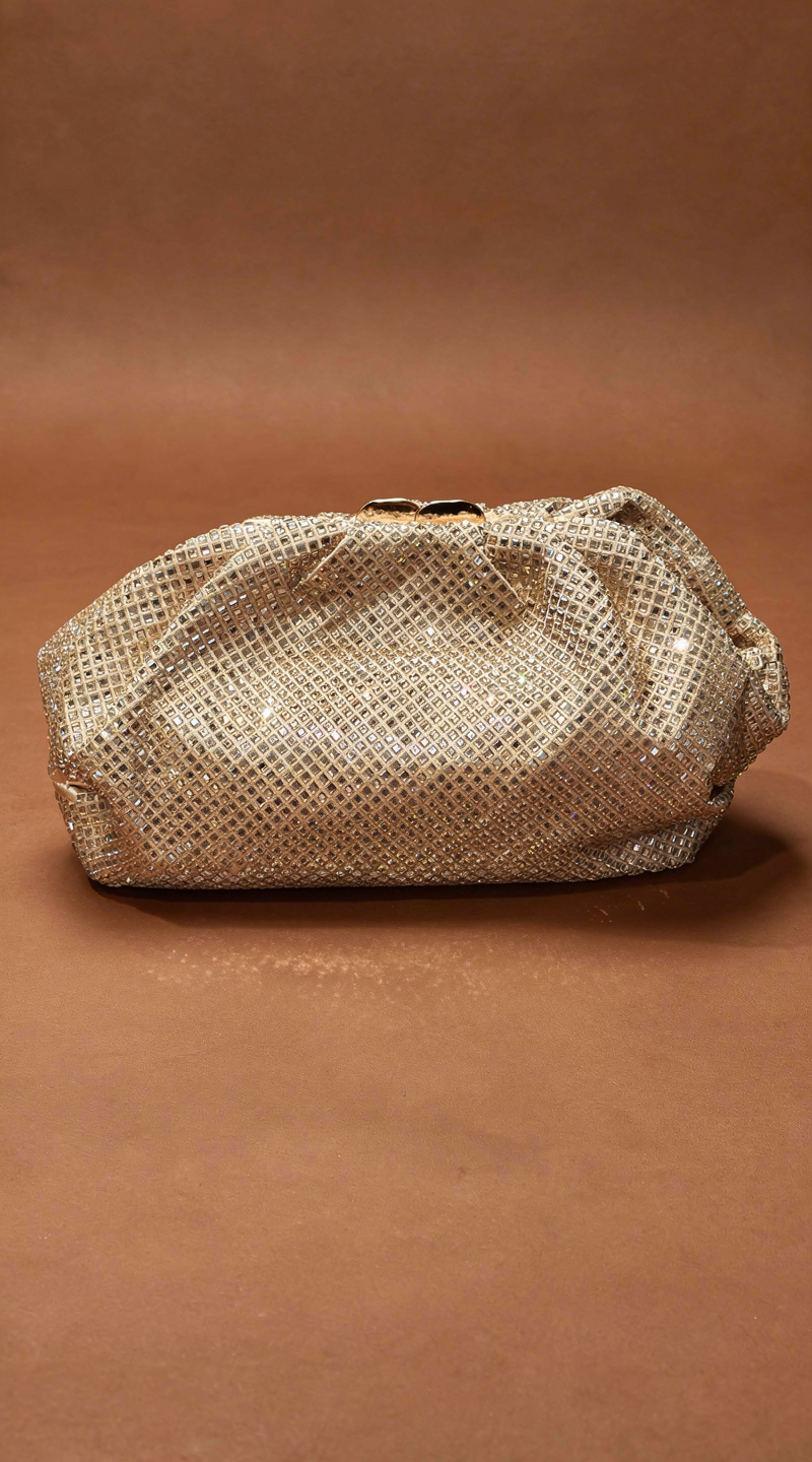 Remi Clutch in Gold