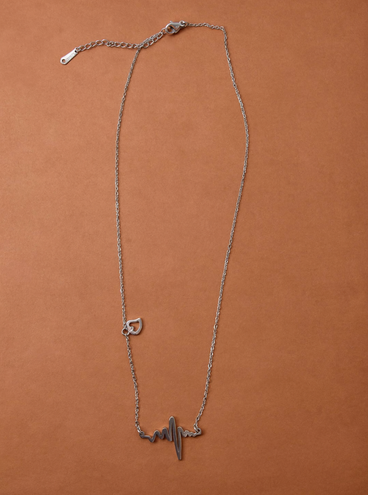 Heartbeat pendant necklace