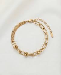 Darcy Gold Layered Chain Bracelet