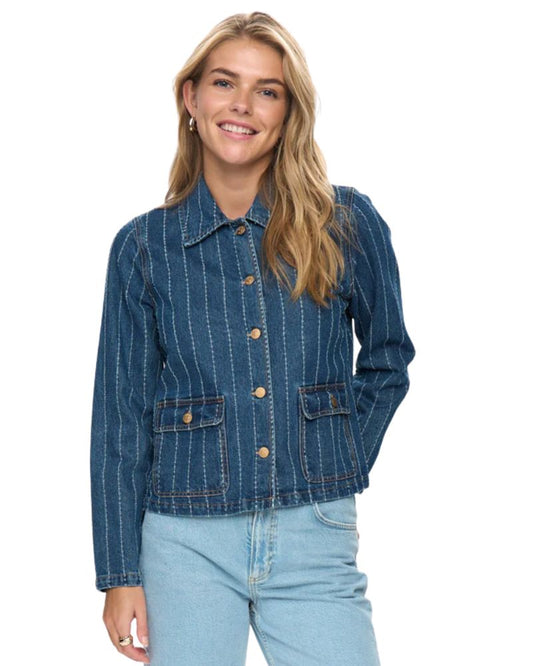 Numph - NUATLANTA JACKET - Medium Blue Denim