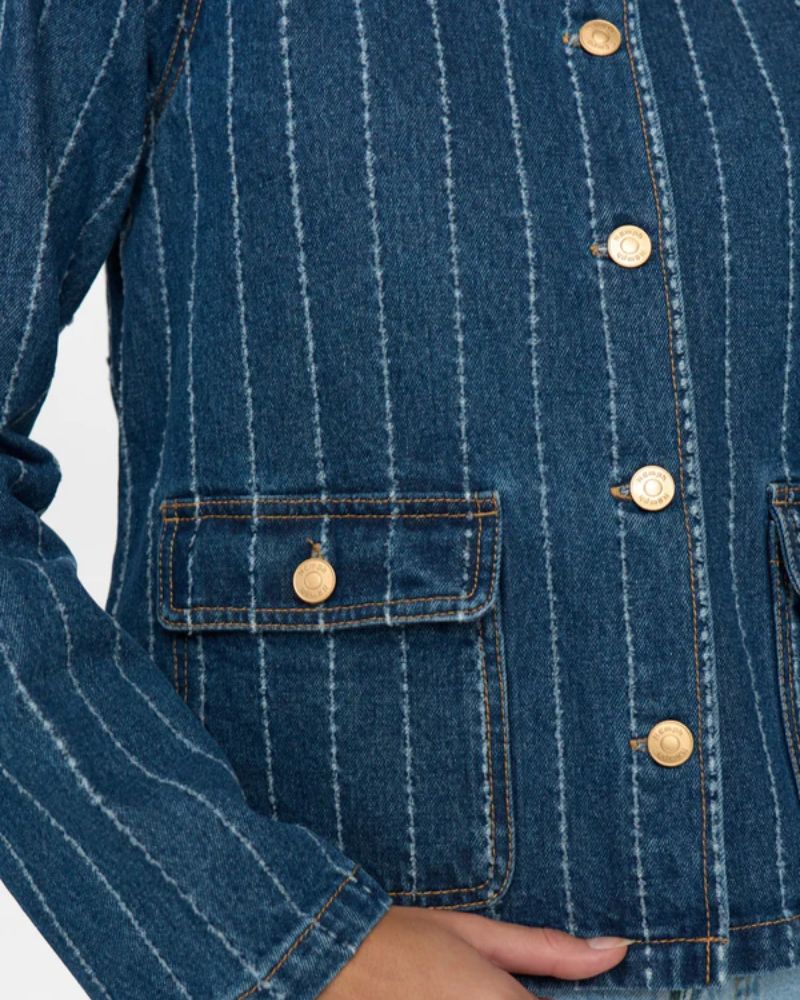 Numph - NUATLANTA JACKET - Medium Blue Denim