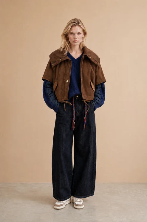 Oryn Jacket - Camel Patchwork