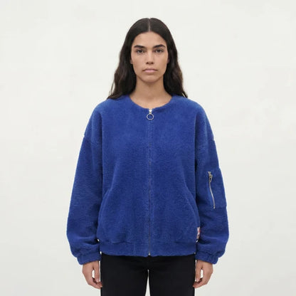 Alma Zip Cardigan - Royal Blue