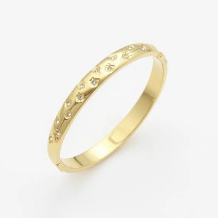 Starry Gold Bracelet Cuff